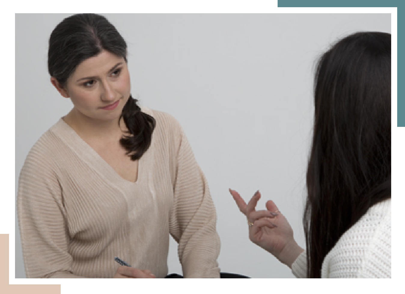 Magdalena Kusy rozmawia z pacjentem